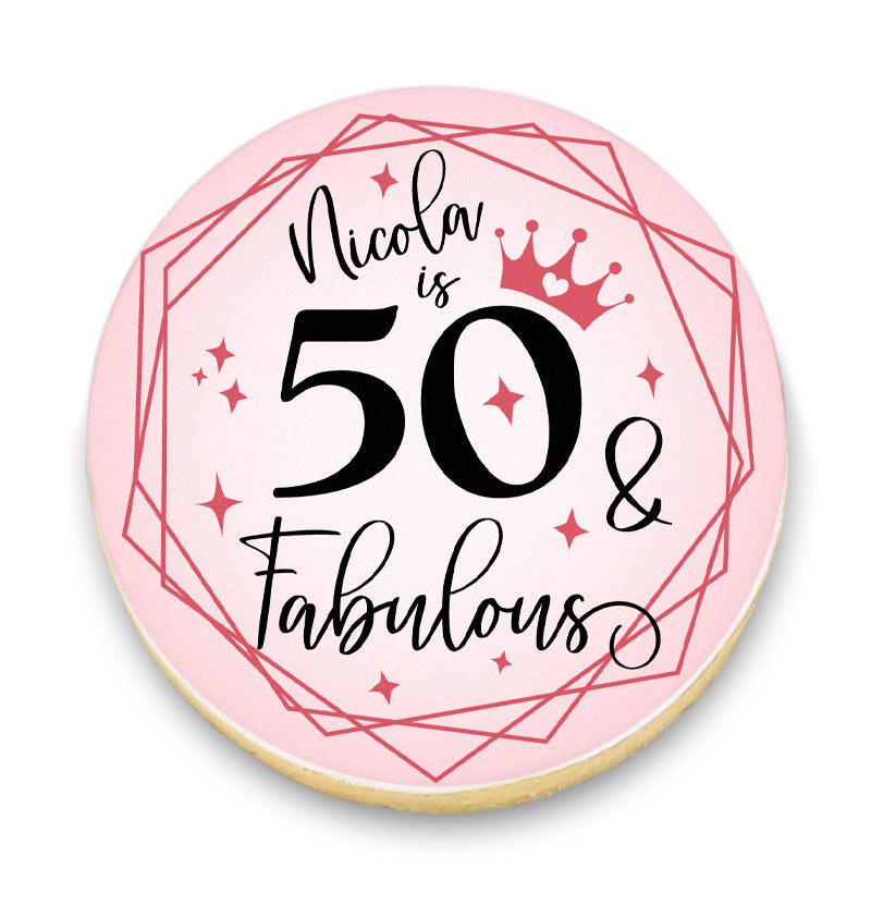 Fabulous Birthday Cookies with Name and Age