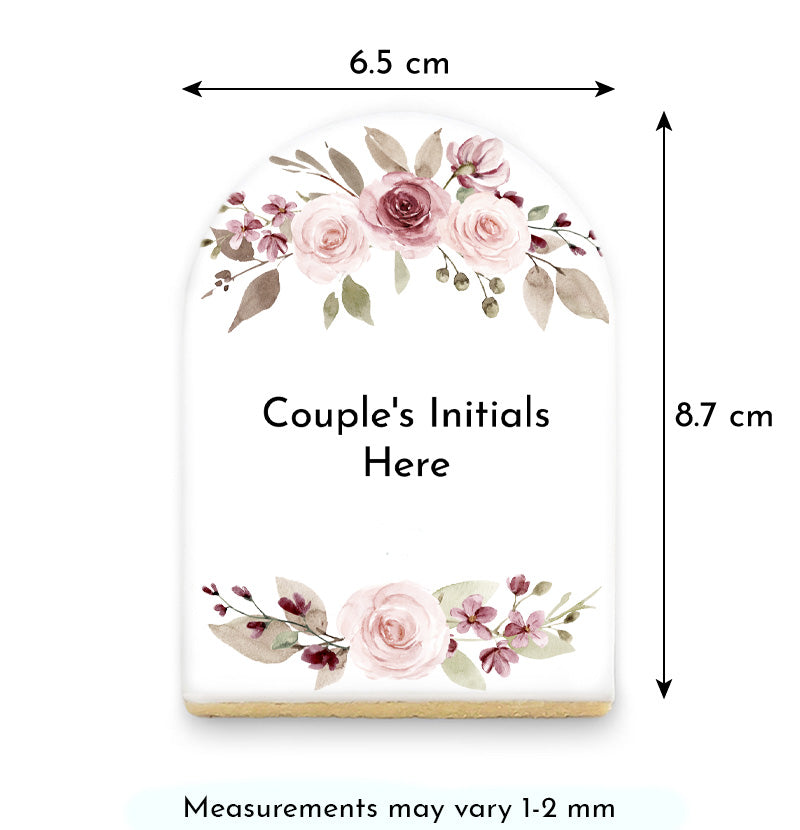 floral arch customised cookie