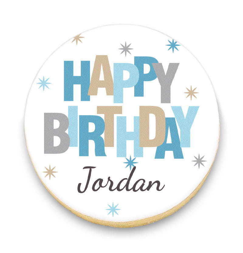 Cheerful Birthday Cookies with Name