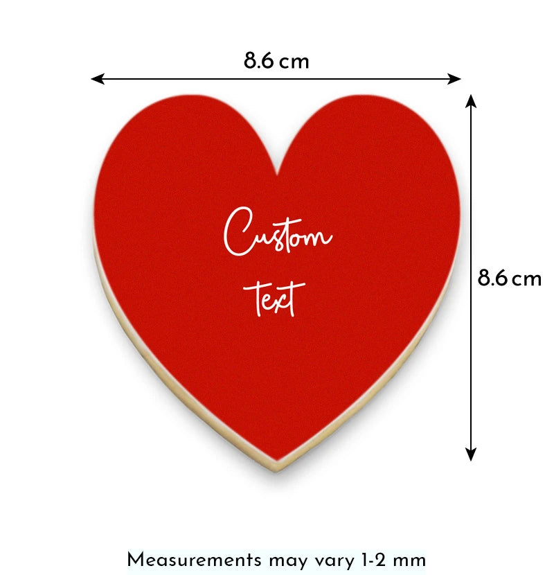Heart-Shaped Photo Cookie Gift Box with Messages