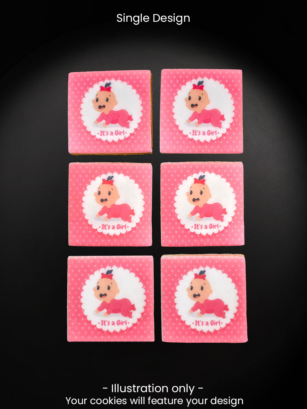 Square customized cookies