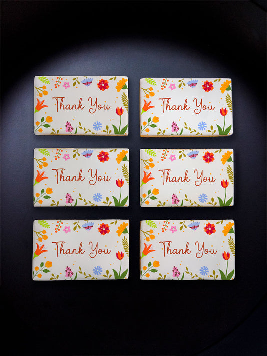 Floral Thank You Rectangle