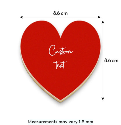 Heart-Shaped Photo Cookie Gift Box with Messages